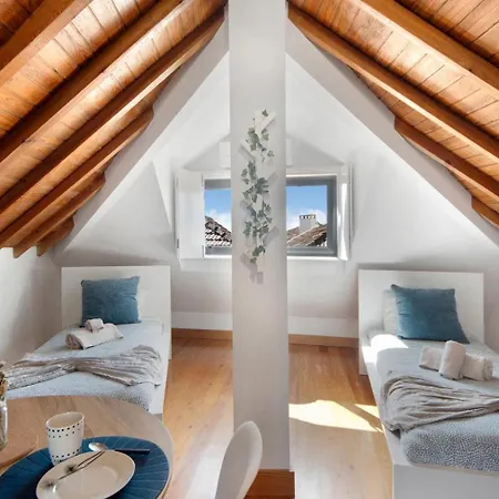 Apartment Terrace For 2 In Center Aveiro